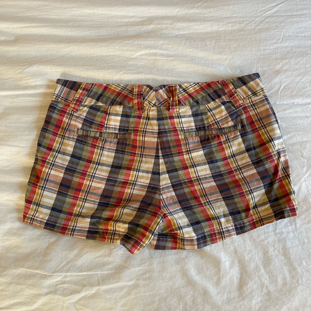 J. Crew Madras/Plaid City Fit Shorts - Size 6